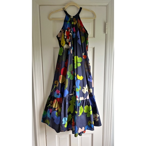 Anthropologie WHIT TWO Floral Halter MIDI Dress - Picture 7 of 15